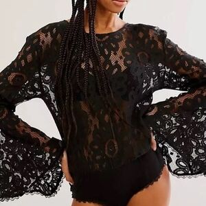 New Free People Lace Top